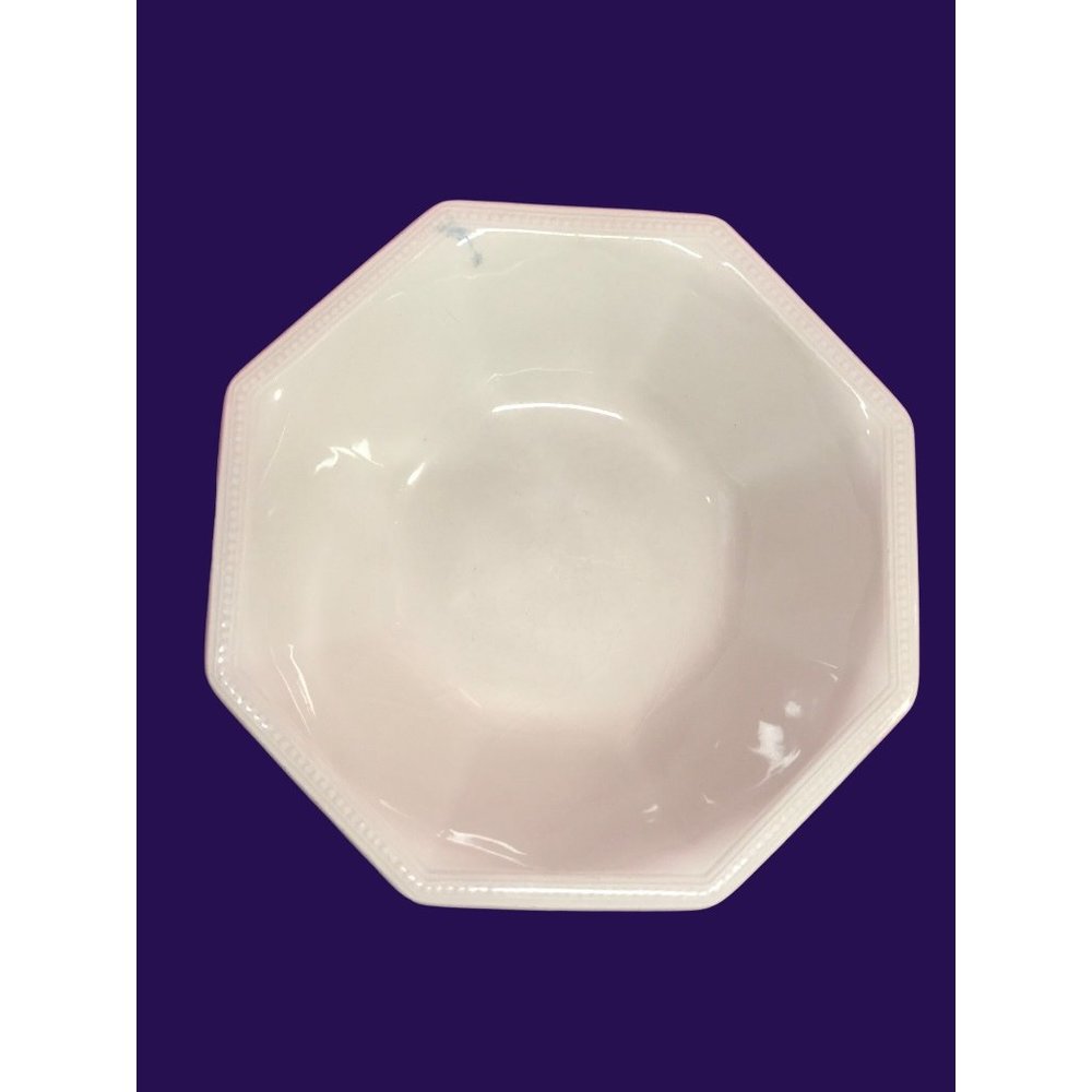 Heritage White Johnson Brothers Made in England 1970's ( BULL ) 7" Coupe Cereal